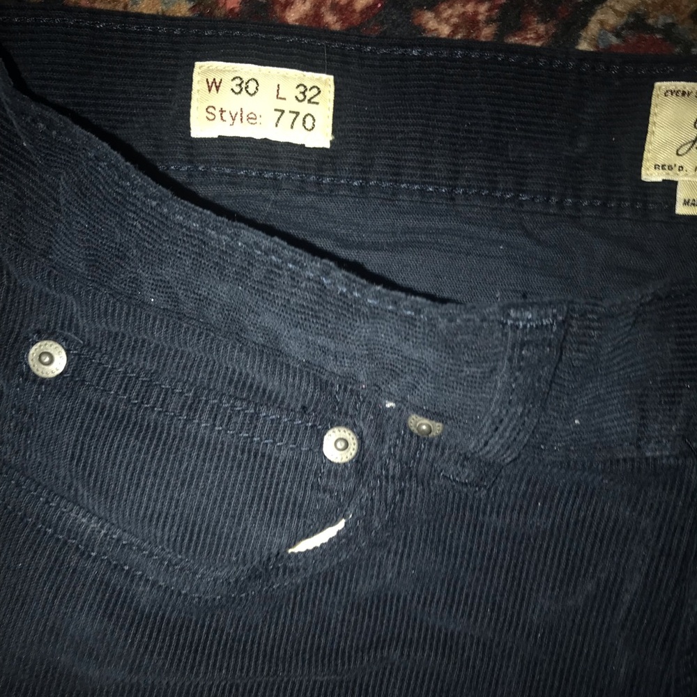 J Crew Cords 30x32 Style 770